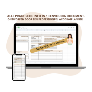 Productfoto draaiboek huwelijk